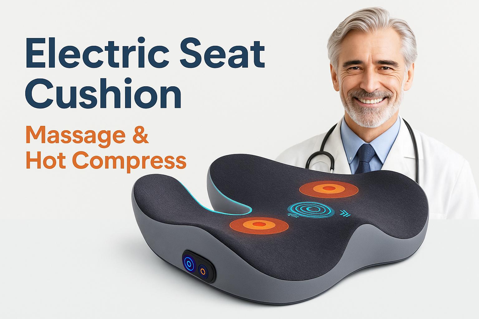Electric Massage Cushion Vibration and hot.