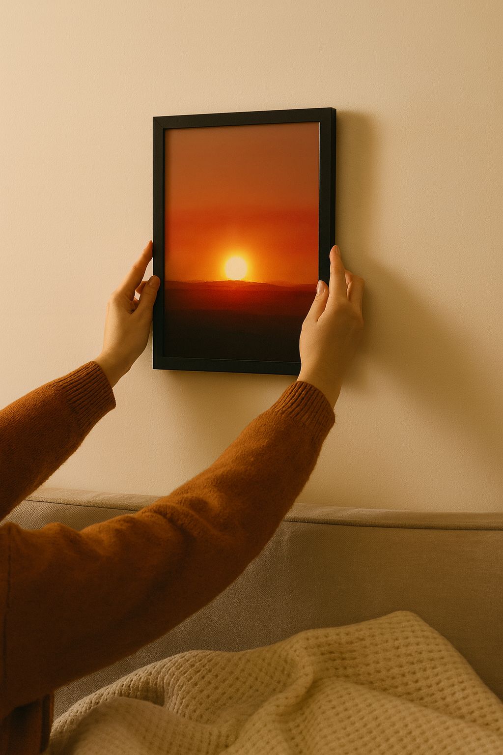 Adjustable LED Sunset Painting